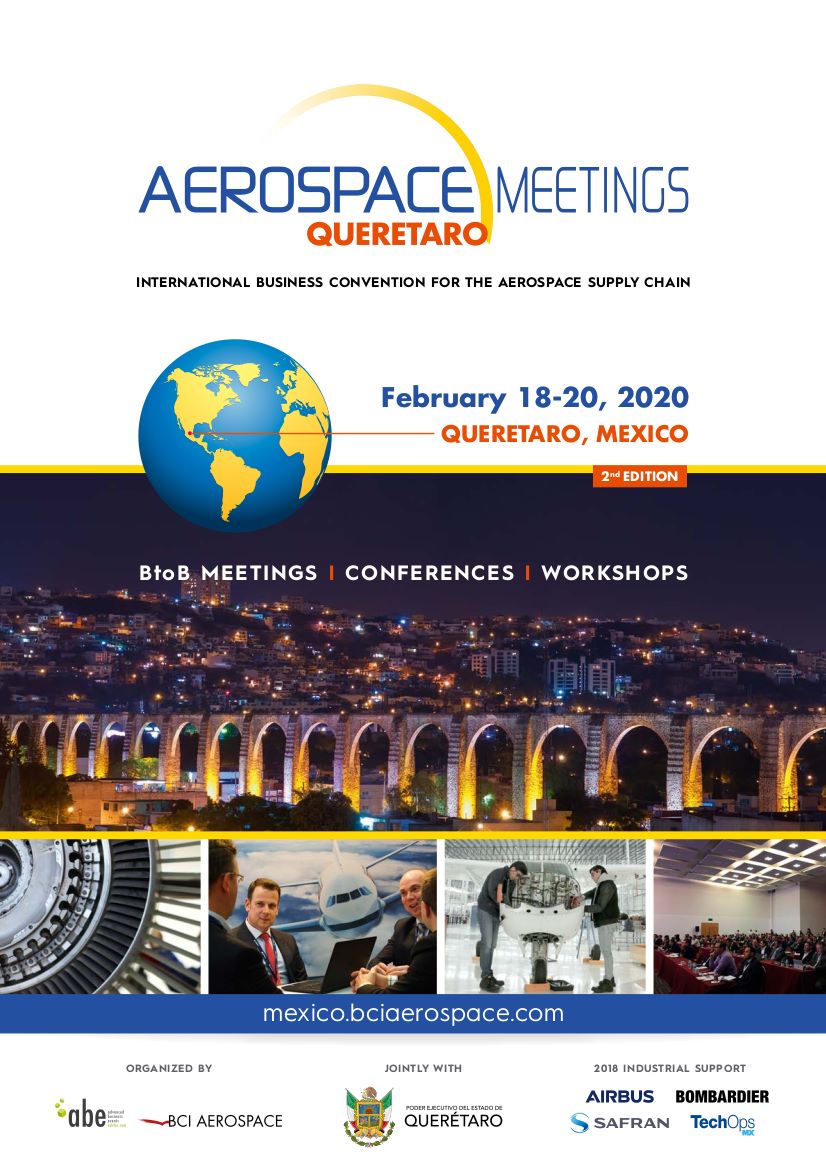 Aerospace Meetings tendrá lugar este mes de febrero en Querétaro