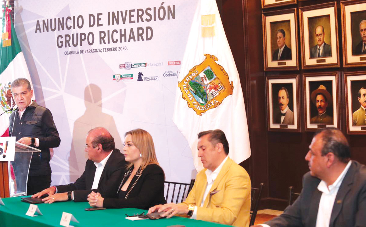 Grupo Richard anuncia inversión de 90 mdd en la Región Carbonífera de Coahuila  