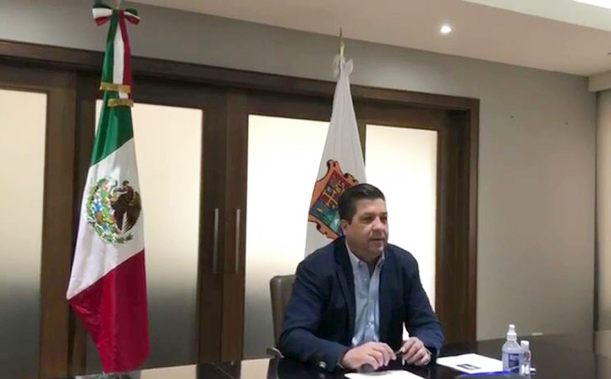 Gobernadores de Tamaulipas e Indiana comparten experiencias sobre la reactivación económica ante el Covid-19