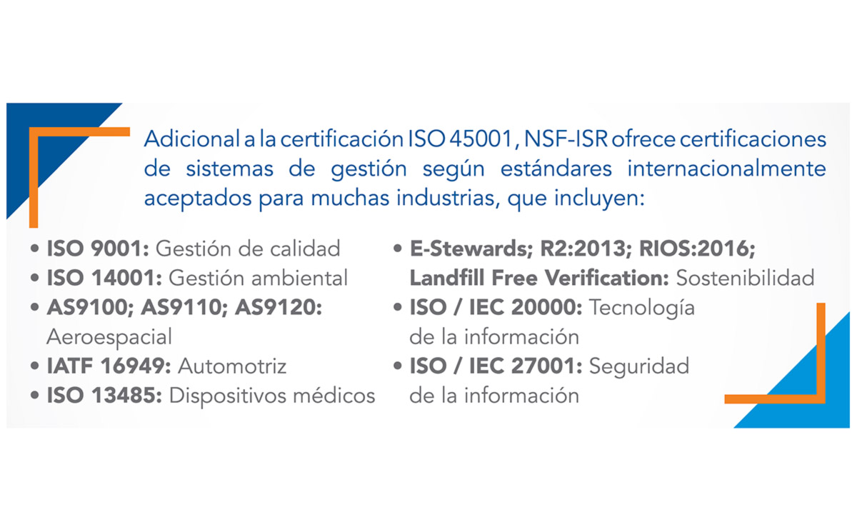 NSF-ISR: La mejor opción en Certificación de Sistemas de Gestión