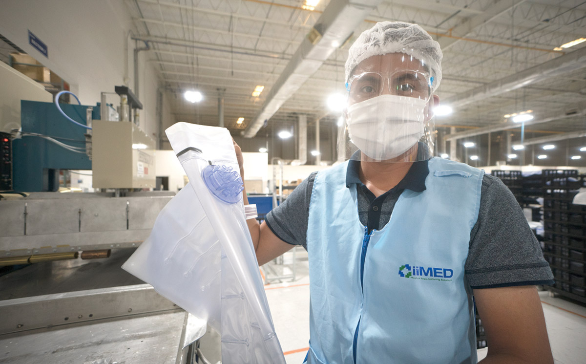 iiMED es una subsidiaria de iiMAK, y en su planta ubicada en esta localidad dedica el 95% de sus operaciones al giro médico