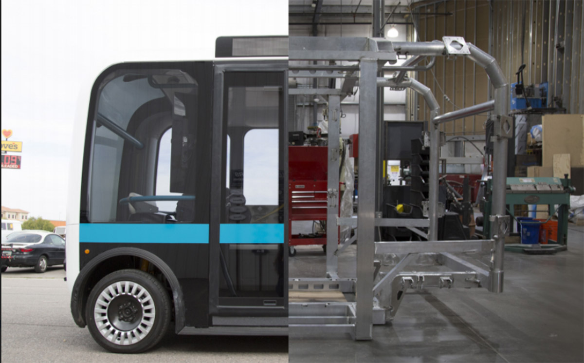 Local Motors y Makerbot imprimen en 3D un transporte que no requiere conductor “OLLI”