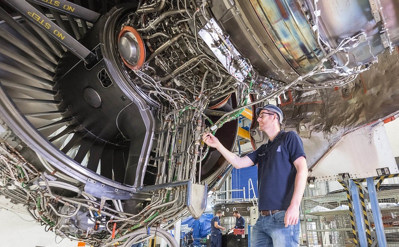 Rolls-Royce construye el motor aeronáutico más grande del mundo