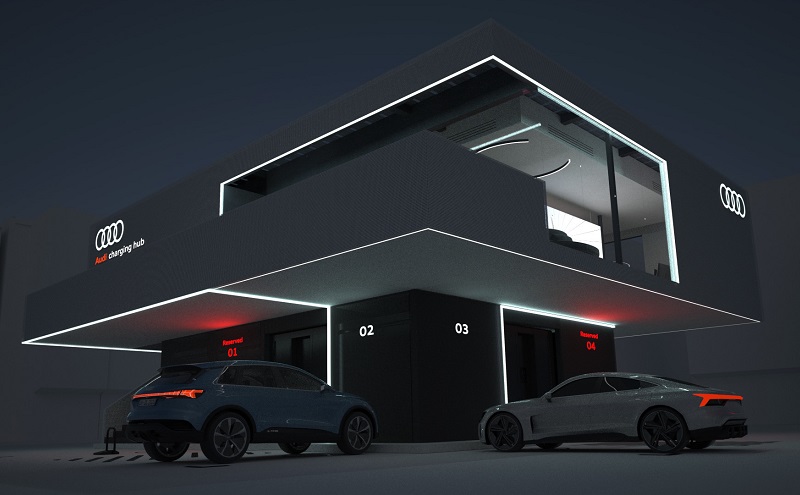 Audi crea conceptos piloto para la infraestructura de carga rápida