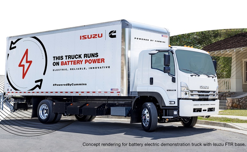 Isuzu y Cummins fabricarán camiones eléctricos