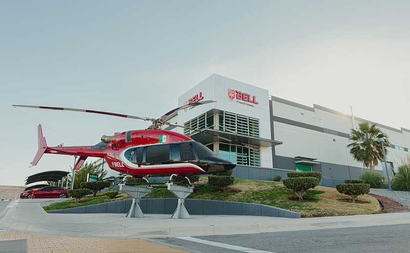 Bell fabrica cabinas de helicópteros