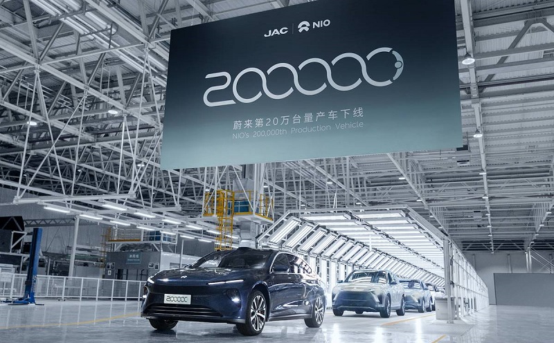 JAC y Nio llegan a la producción de 200,000 vehículos eléctricos