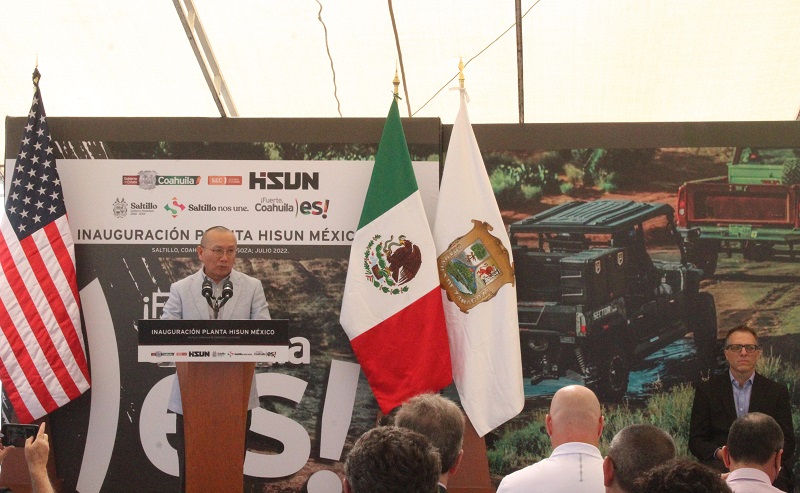 Hisun inaugura su planta en Coahuila; aumentará competitividad de la industria automotriz