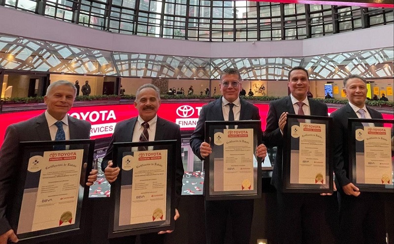 Toyota Financial Services celebrates 16 years of listing on the Mexican Stock Exchange