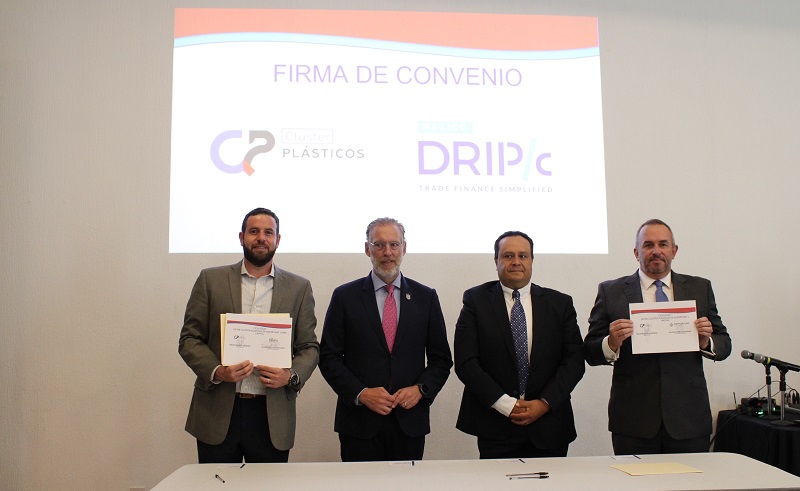 Clúster de Plásticos firmó convenio con Drip Capital y Haitian Precision México