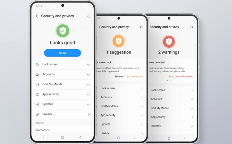 La transparencia de datos en los consumidores con el panel de seguridad y privacidad de Samsung Galaxy