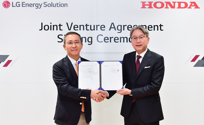 LG Energy Solution y Honda establecen empresa conjunta de producción de baterías