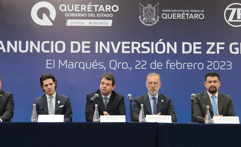 ZF Group anuncia inversión de 240 mde en Querétaro
