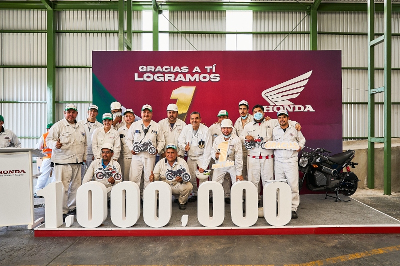Honda alcanza récord de 1,000,000 motocicletas ensambladas en su planta de Jalisco