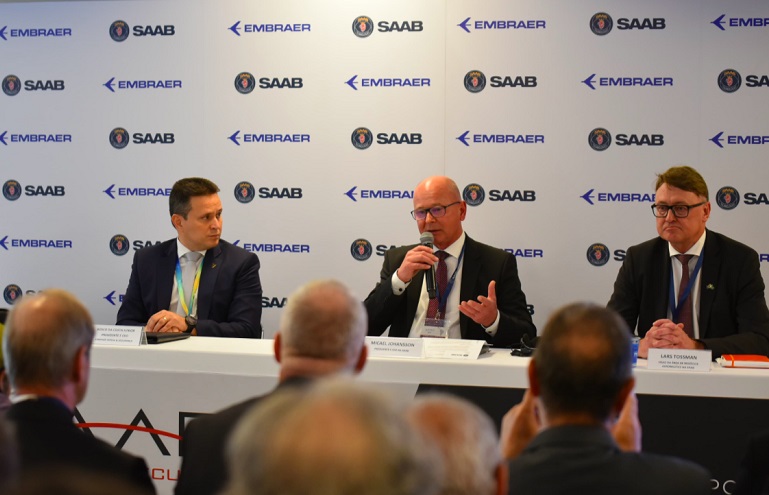 Embraer y Saab profundizan colaboración para potenciar el Avión c390 milenium