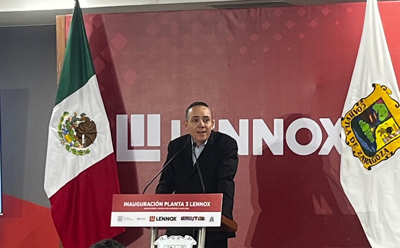Lennox inaugura su tercera planta en Coahuila y anuncia una cuarta para el próximo año 