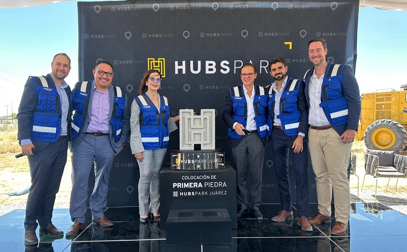 Meor coloca primera piedra de HubsPark Juárez; su quinto parque industrial en el país