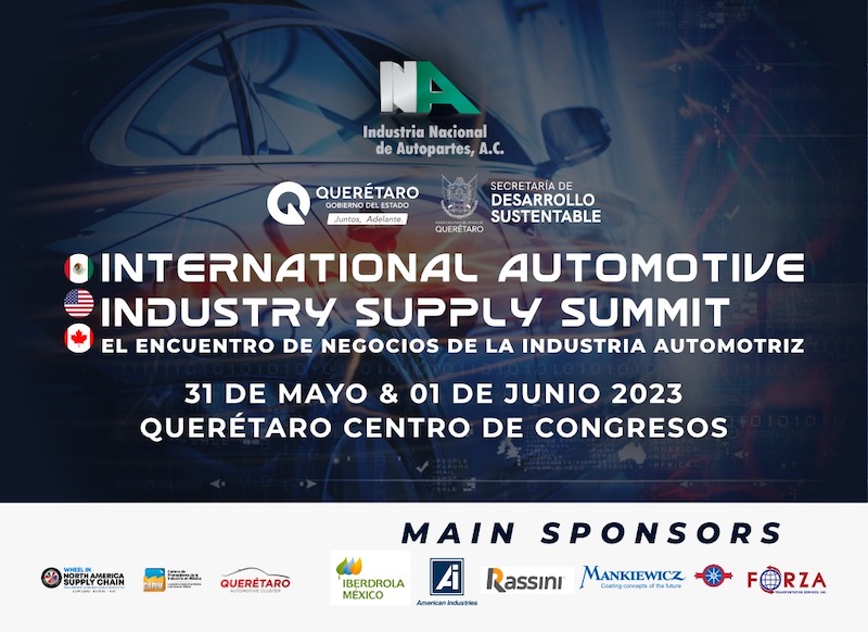 Participarán más de 100 grandes compradoras automotrices en la International Automotive Industry Supply Summit Mexico 2023