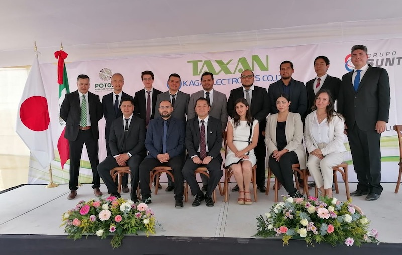 Directivos de TAXAN México y autoridades de gobierno de San Luis Potosí dieron inicio a la construcción de la nueva planta