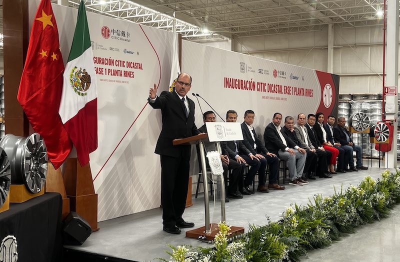 Citic Dicastal destina 100 mdd a Coahuila para fortalecer la industria automotriz