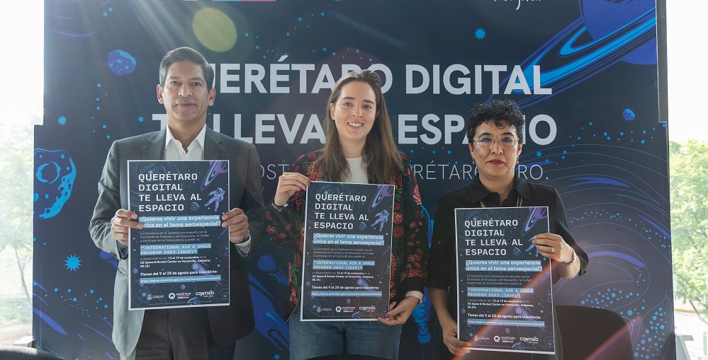 En la ciudad de Querétaro se llevó a cabo la presentación del programa “Contigo Querétaro digital te lleva al espacio”