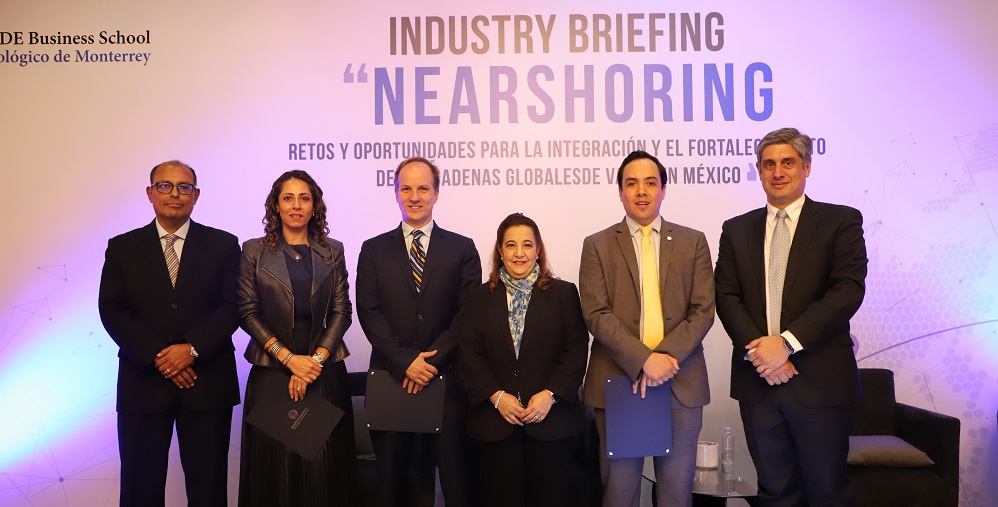 EGADE Business School del Tecnológico de Monterrey presentó el reporte Nearshoring: Retos y oportunidades para la integración y el fortalecimiento de las cadenas globales de valor en México