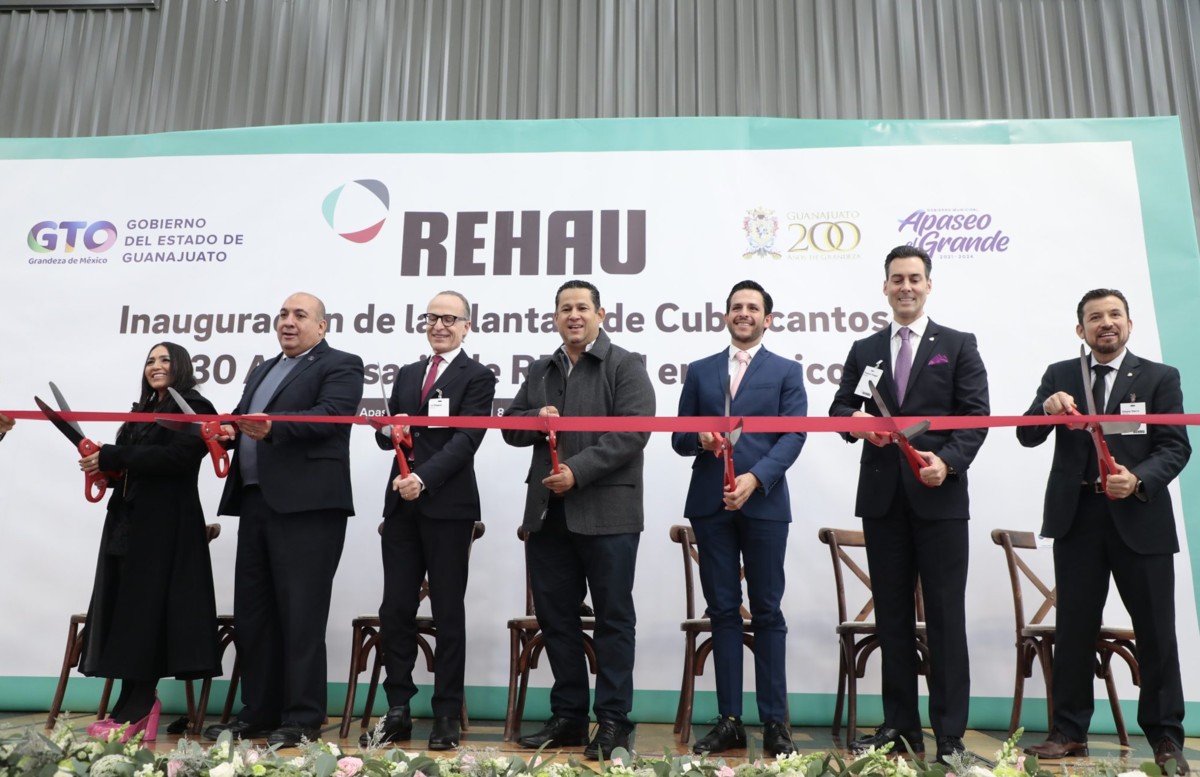 Inauguran tercera planta REHAU en Guanajuato