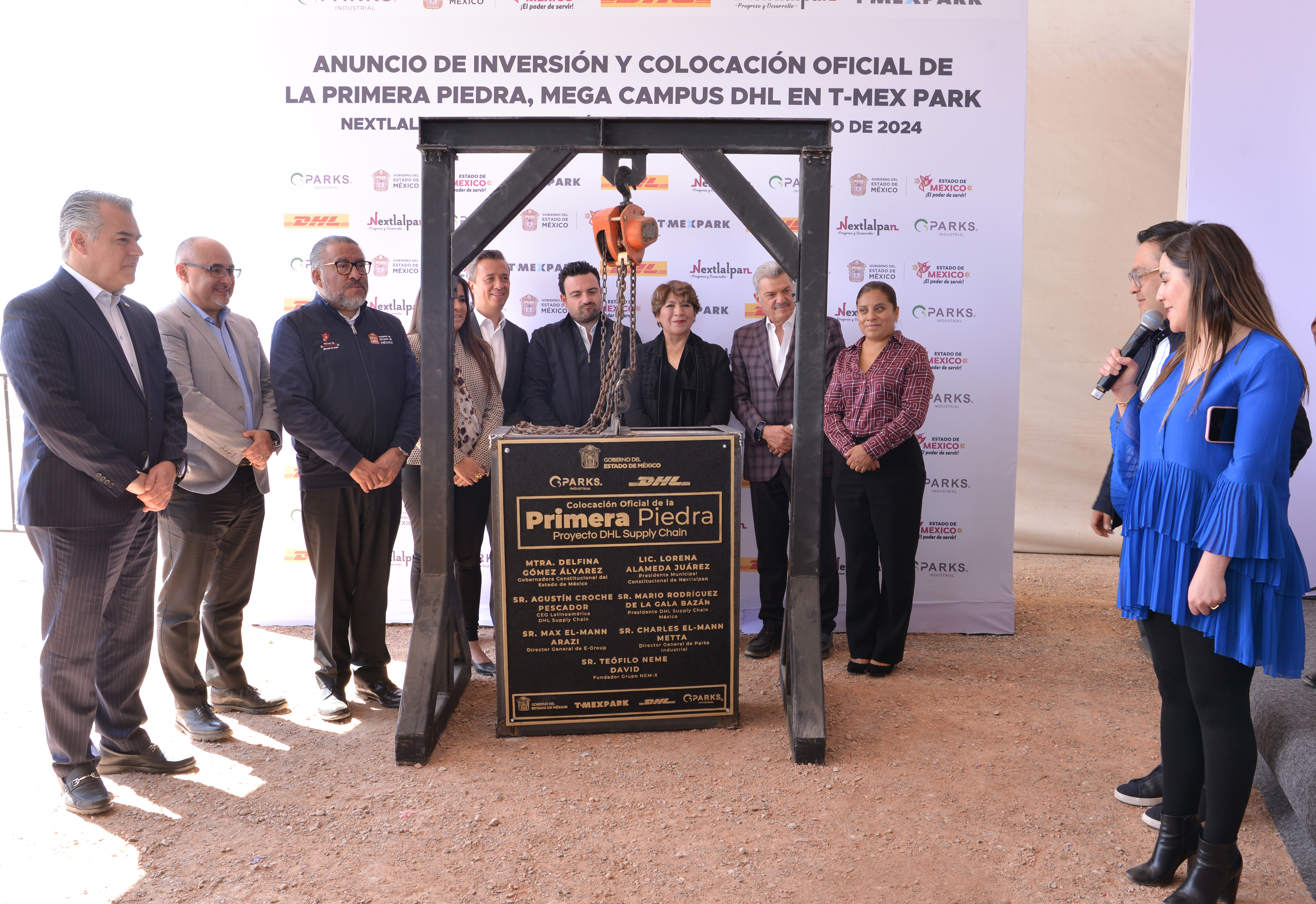 DHL coloca primera piedra de mega campus logístico en el Estado de México