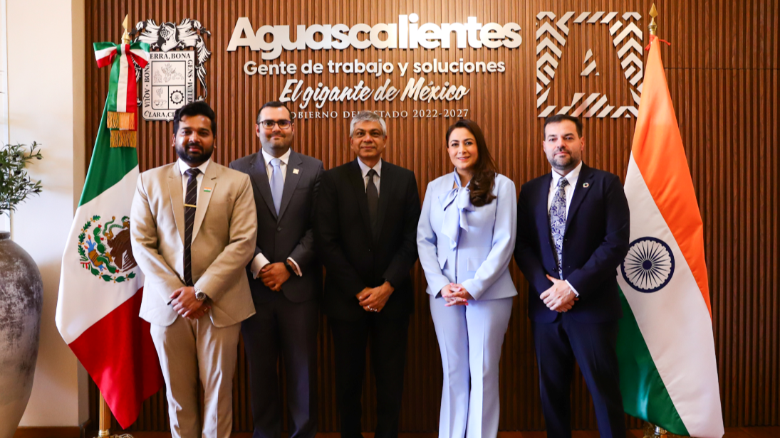 Gobernadora de Aguascalientes se reúne con embajador de la India en México