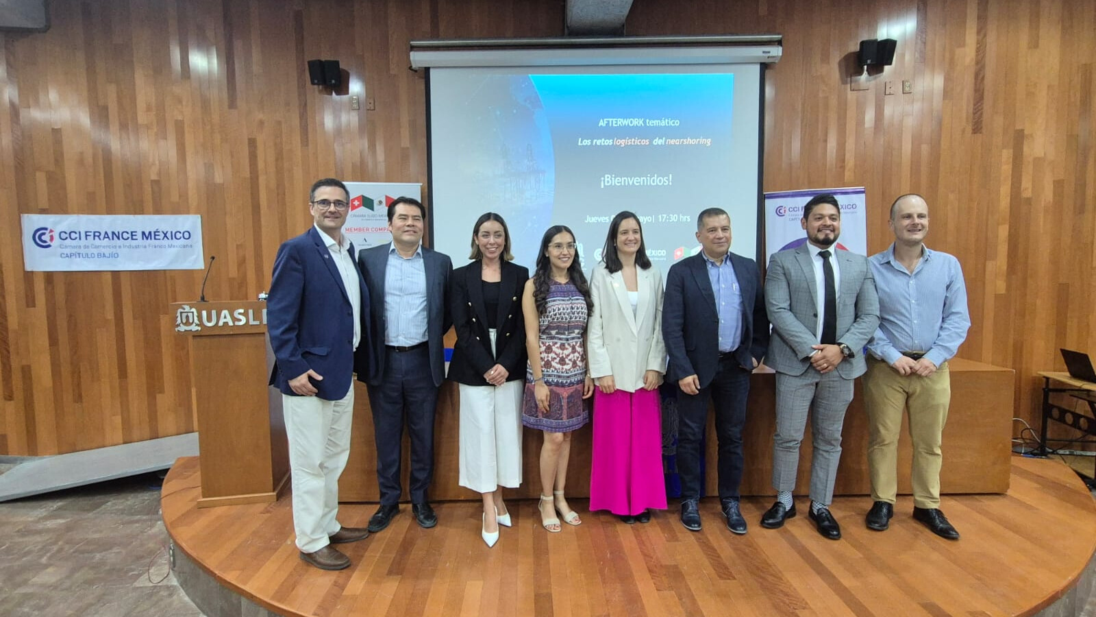 El encuentro destacó la importancia de contar con una cadena logística eficiente para aprovechar la relocalización de cadenas de suministro hacia México.