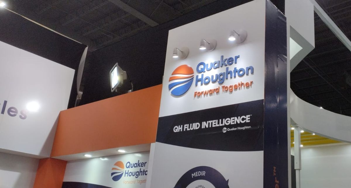 El equipo de Quaker Houghton presentó soluciones enfocadas en monitoreo inteligente y eficiencia operativa.