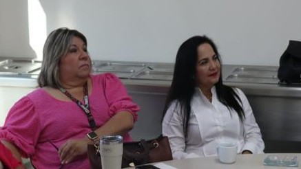 Silvia Morales, representante del INEGI y Gricelda Elizondo, Gerente de Membresías de BTA México.