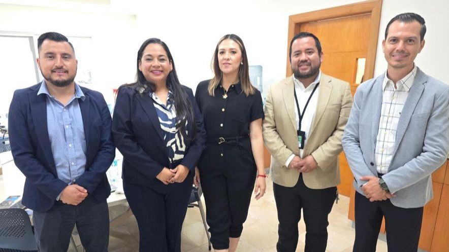 Paul Ortiz de Tec Milenio; Claudia Berenice Carranza Gerente de Hampton Inn; Valentina López, Mesa de Seguridad y Justicia; Raul Moreno de Tec Milenio; Johnny Soto, Holiday Inn Industrial Poniente.
