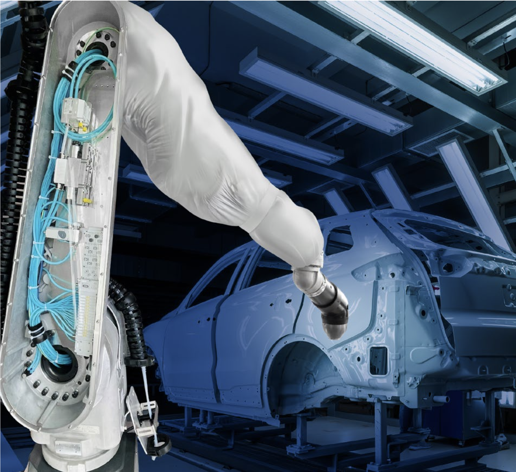 Tecnología de Emerson revoluciona la industria automotriz al reducir el desperdicio de pintura.