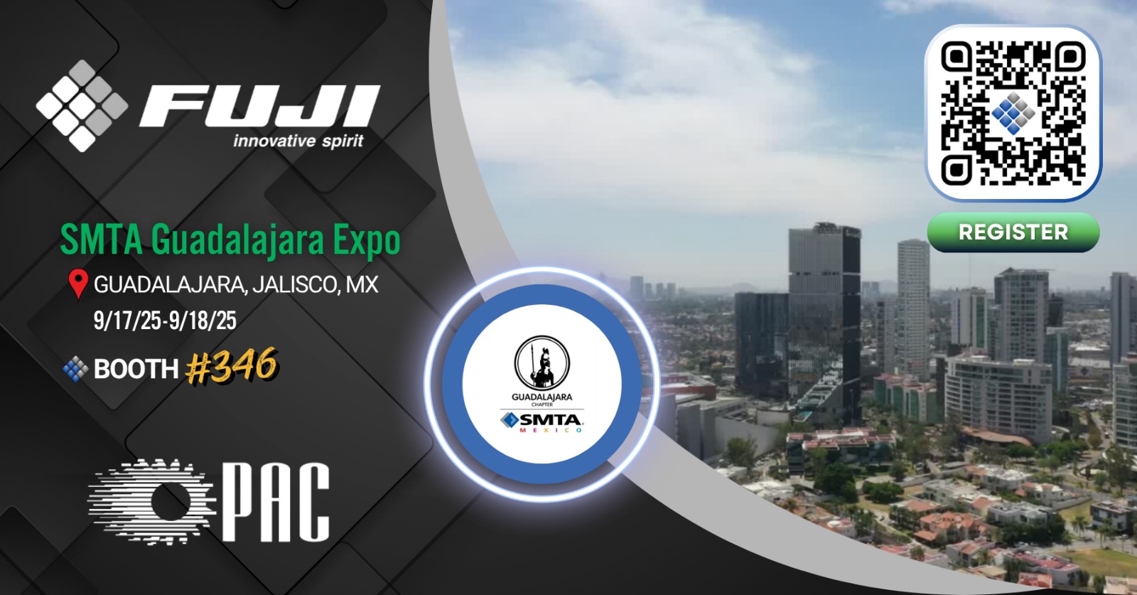 Fuji presentará una potente línea de equipos de fabricación inteligente, incluyendo NXTR S, AIMEXR, sFAB-D y más.