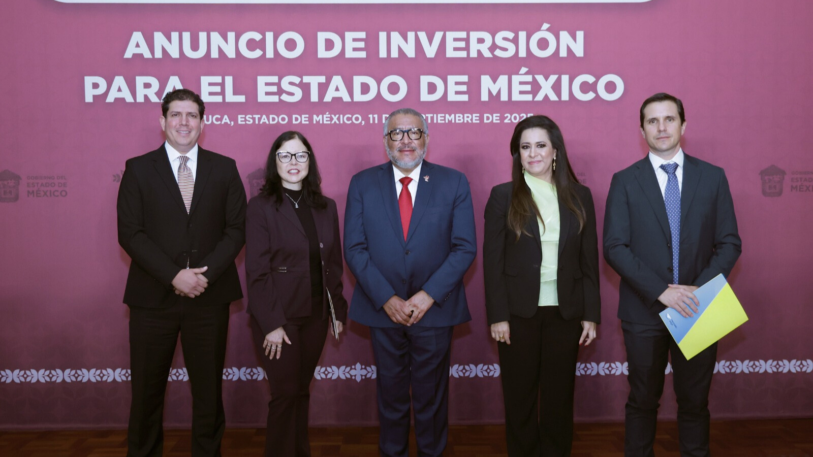 Los anuncios de inversión fueron presentados por Agustín Pablo Costa, vicepresidente ejecutivo global de Logística de Mercado Libre; Diana Francés, directora general de Operaciones de Amazon México, Laura González, titular SEDECO Edoméx y Víctor Benavidez, vicepresidente de Ventas en México de GEODIS.