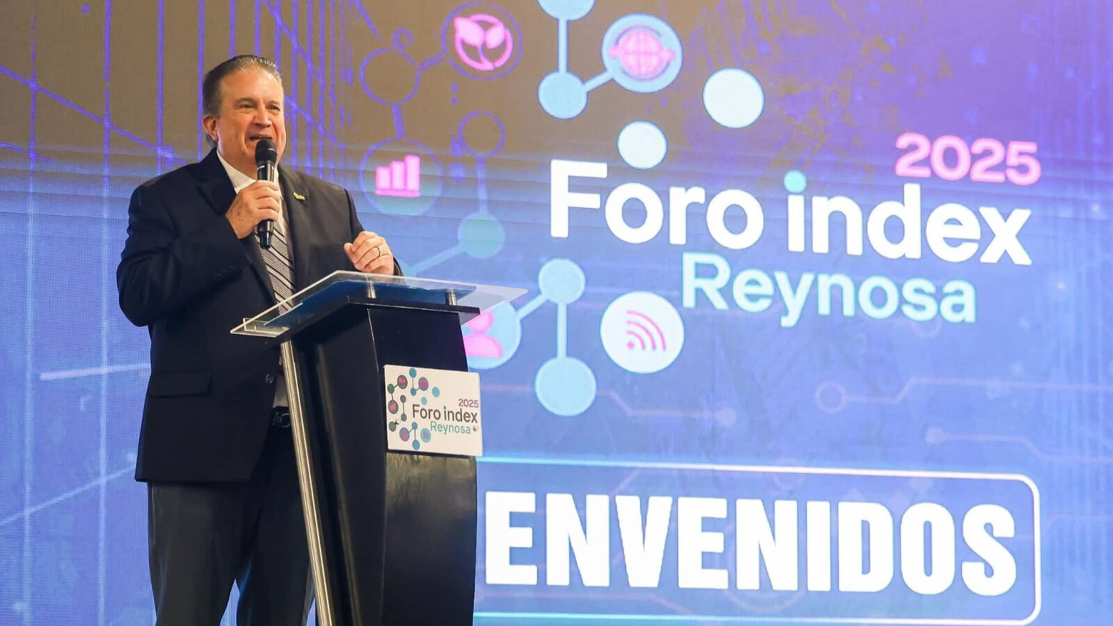 Alfredo Guajardo, Presidente de Index Reynosa, dio la bienvenida y agradeció a todos los participantes.