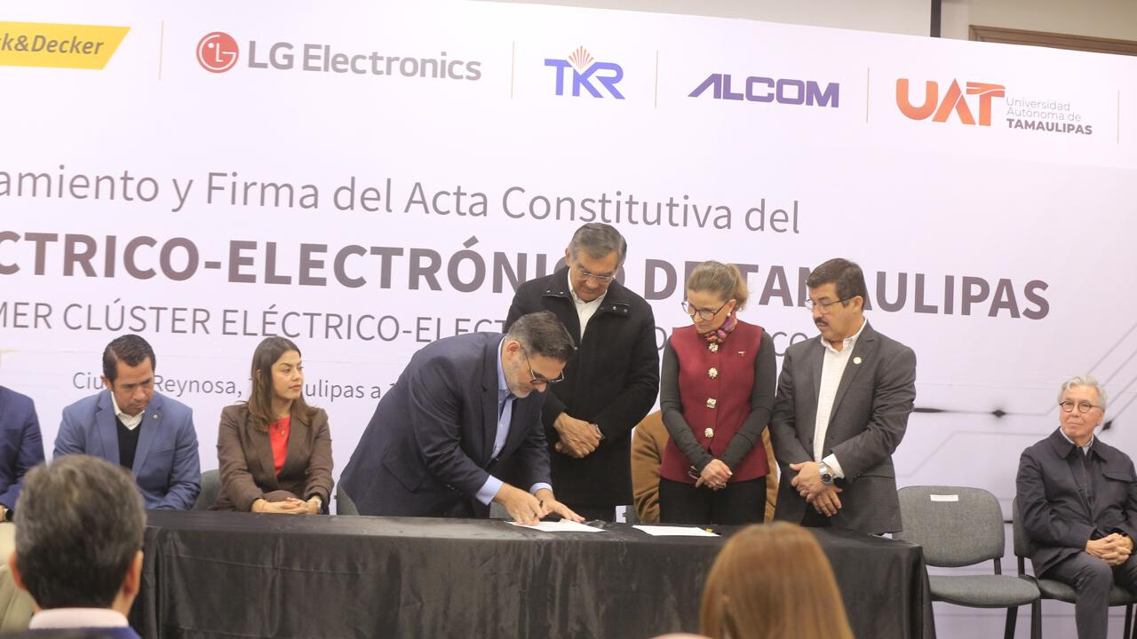 Tamaulipas crea el primer Clúster Eléctrico–Electrónico de México