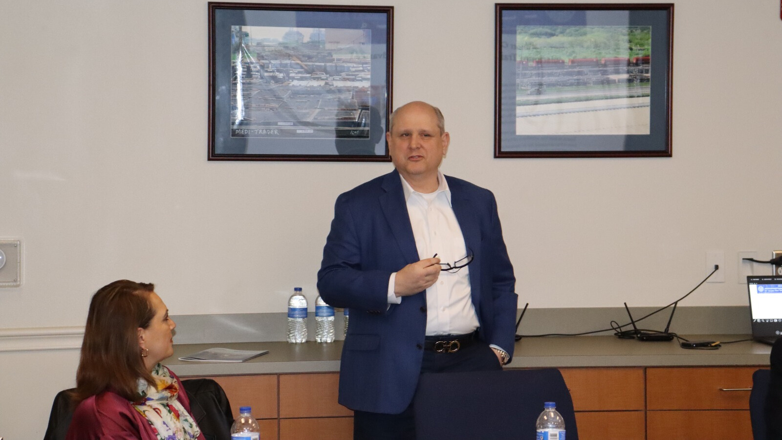 William Dietrich, CEO del Puerto de Brownsville dio la bienvenida a la delegación de GIRAA