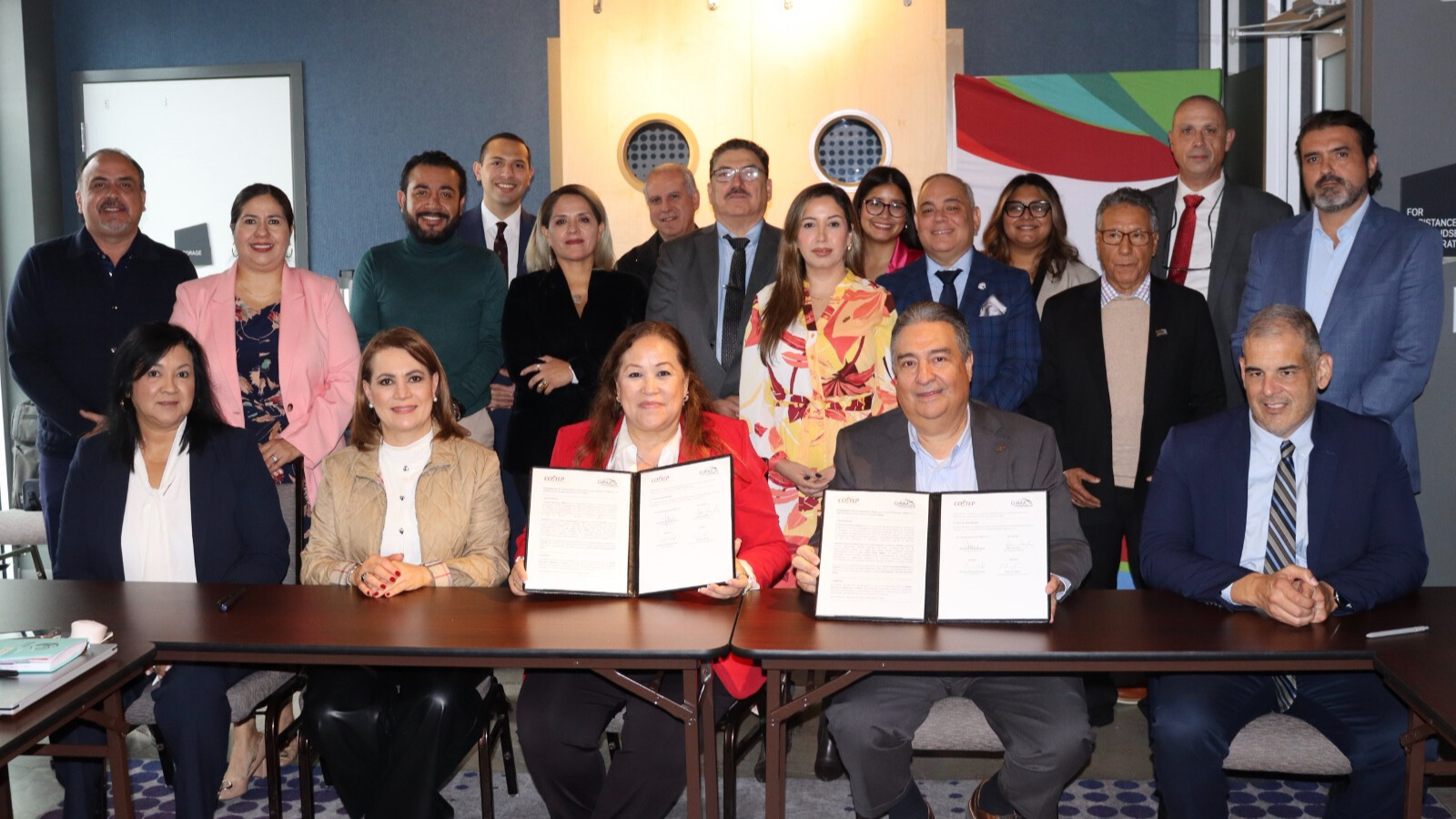 La visita de la delegación de Aguascalientes enmarcó la firma de un convenio de entendimiento para fomentar la relación binacional y la adhesión al Clúster Automotriz Binacional de Rio South Texas Region.