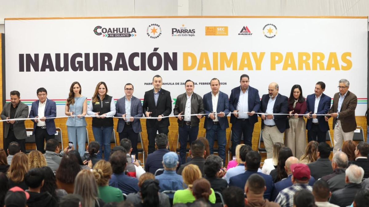 Coahuila suma inversión de 800 mdp con inauguración de Daimay en Parras