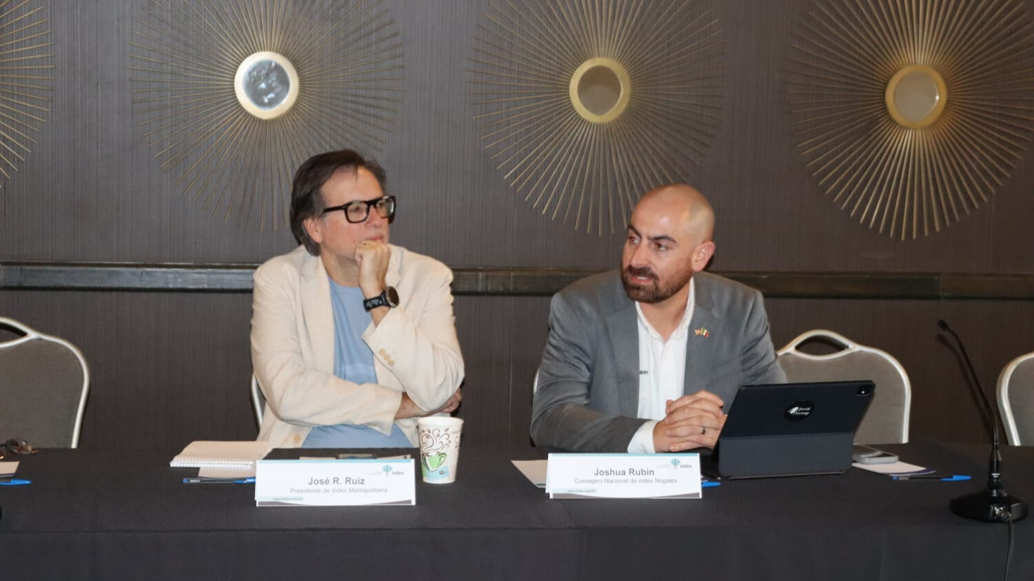 José R. Ruiz, presidente de INDEX Metropolitana, y Joshua Rubin, consejero de INDEX Nogales.