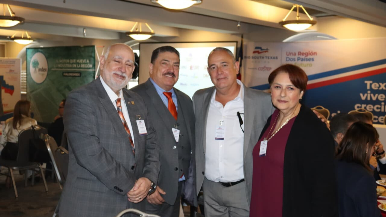 Francisco Peña, Partner en Caheaux, Cavazos & Newton, Abraham Guerra, Presidente de IDL Jesús González, Vicepresidente de Index Reynosa; Flor Torres, Socia Fundadora de CIC World Trade Services.
