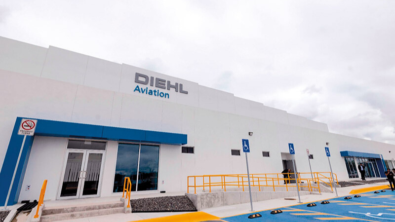 Planta de Diehl Aviation en Querétaro, donde la empresa concretó una inauguración enfocada en la manufactura de componentes aeronáuticos.