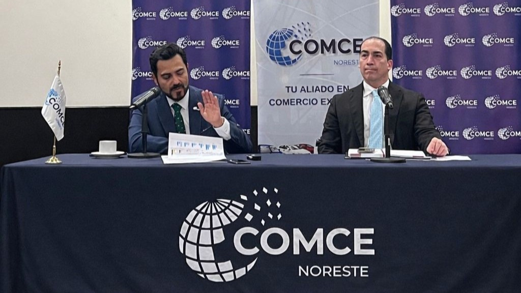 Javier Cendejas, presidente de COMCE Noreste y Andrés Franco, director general.