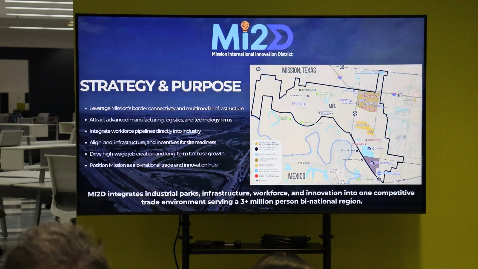 La estrategia busca aprovechar la conectividad, infraestructura y recursos de Mission para detonar el desarrollo industrial y logístico.