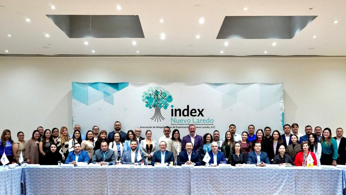 La firma del convenio se realizó en el marco de la primera reunión de asociados Index Nuevo Laredo 2026.