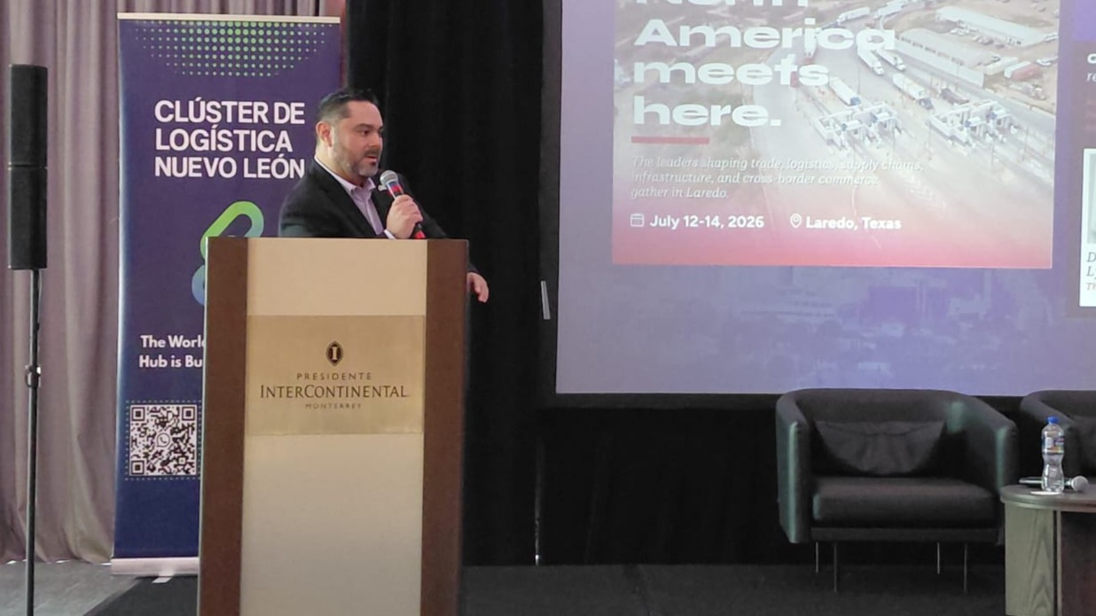 Ramón Muñozcano, director del Clúster de Logística de Nuevo León, resaltó la evolución que el organismo ha logrado en ocho meses de trabajo.