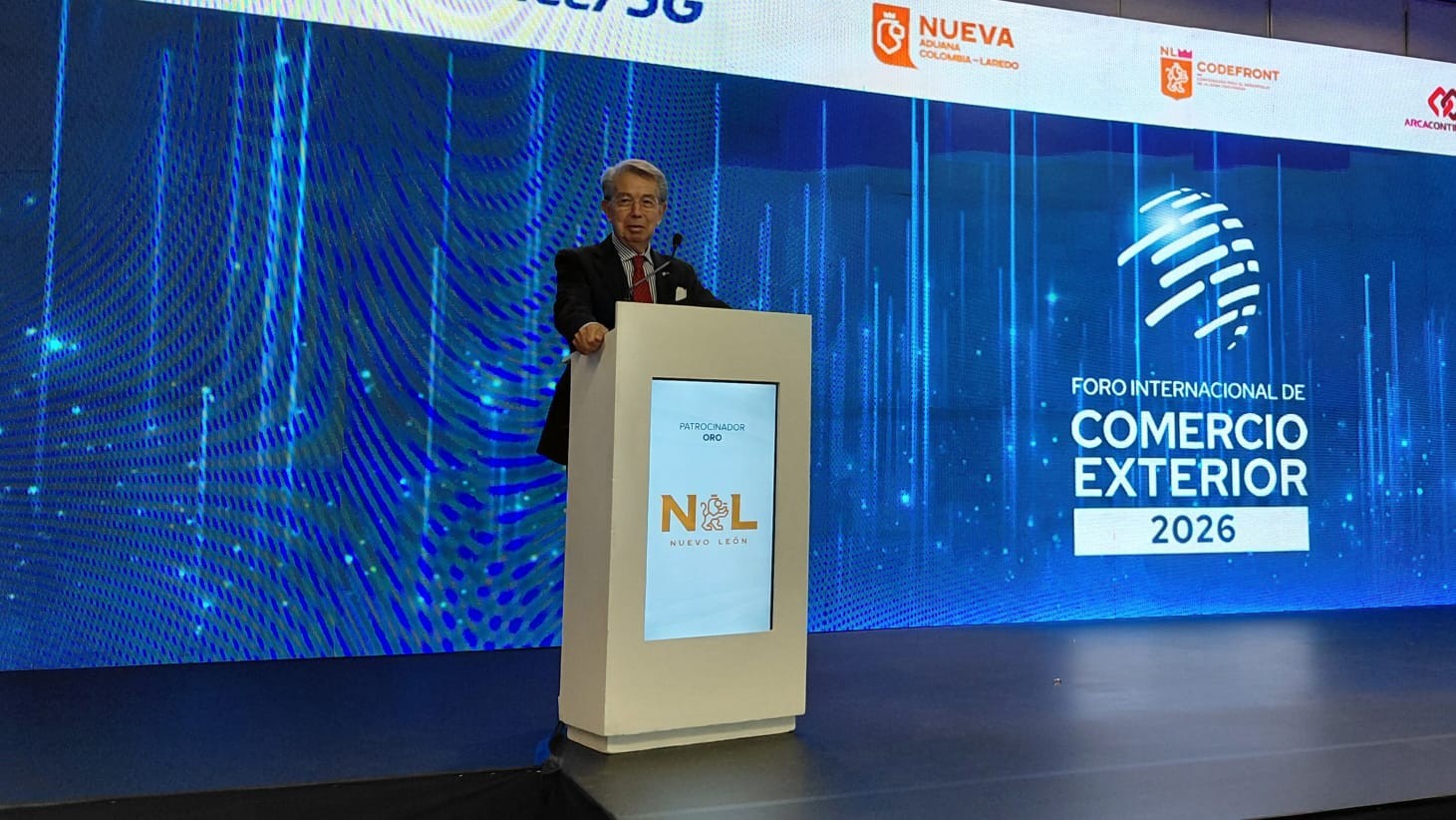 Sergio Contreras, presidente nacional de Comce, destacó el papel de Nuevo León y la manufactura mexicana en la consolidación del comercio exterior del país.
