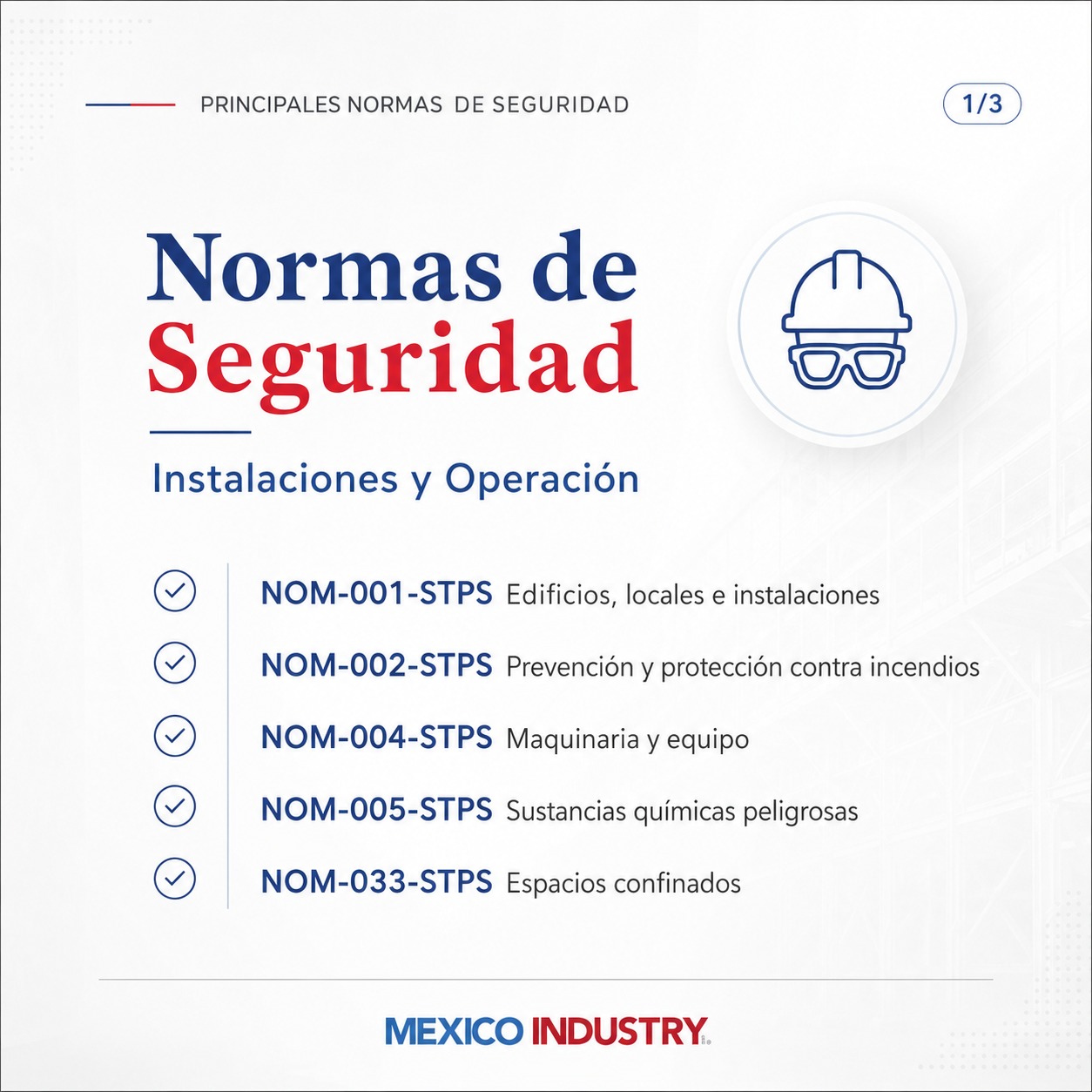 Estas son las normas de seguridad industrial que toda empresa debe cumplir en México